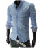  Мъжка риза - светло синя Skew Line размер "L"